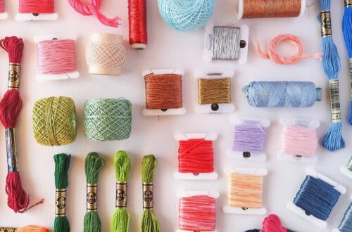 Threads and floss for hand embroidery, pearl cotton, Cotton floss