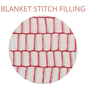 Blanket stitch filling