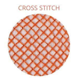 Cross stitch hand embroidery