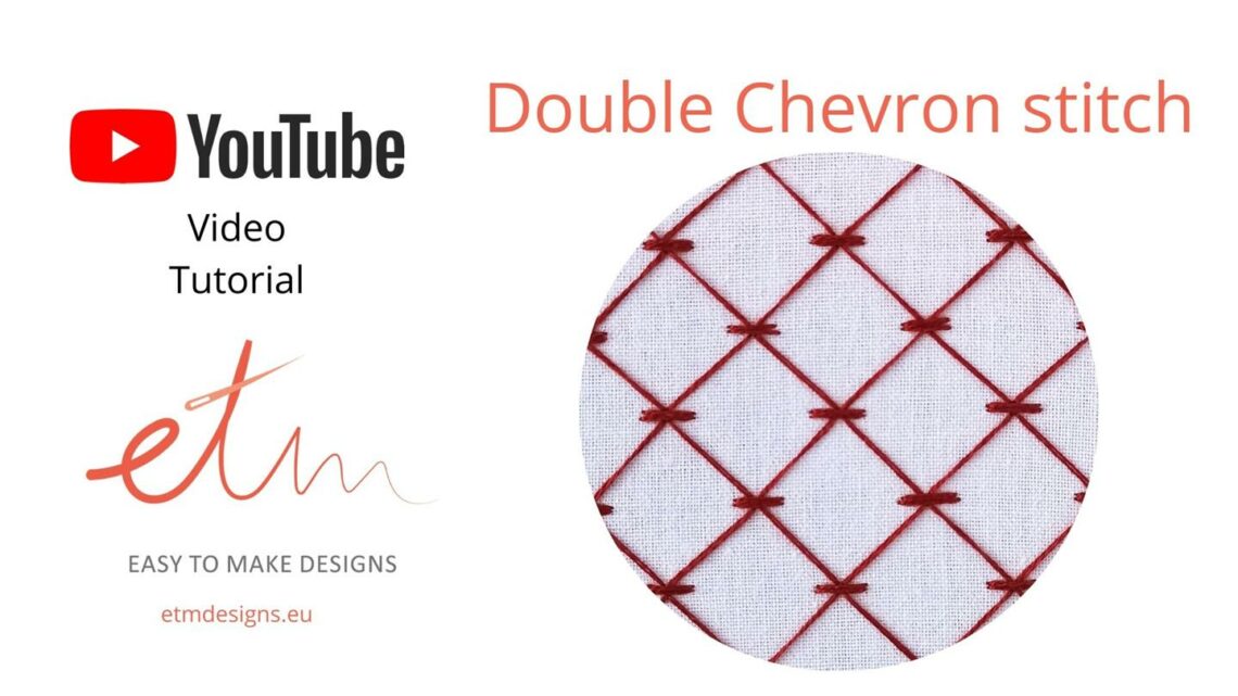 Double chevron stitch filling video tutorial cover