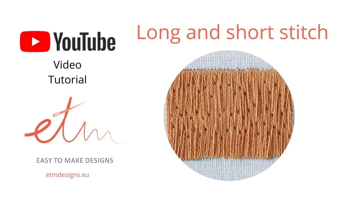 Long and short stitch video tutorial cover