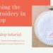 Framing the embroidery in a hoop cover photo
