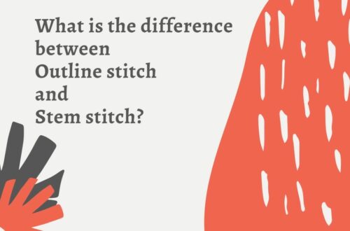 Difference between Outline and Stem stitch
