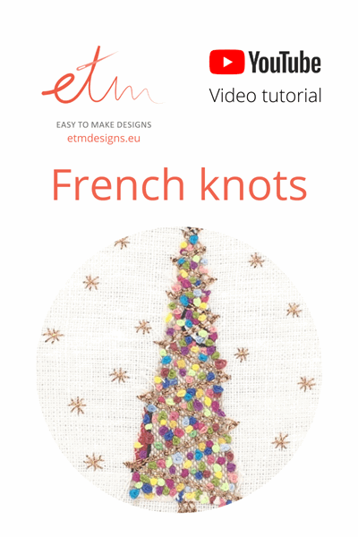 French knots Video tutorial - etmdesigns.eu - French knots video tutorial - 1 https://etmdesigns.eu/french-knots-video-tutorial/ -