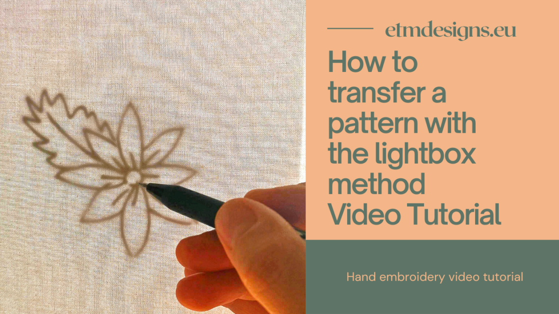 Pattern transfer lightbox method