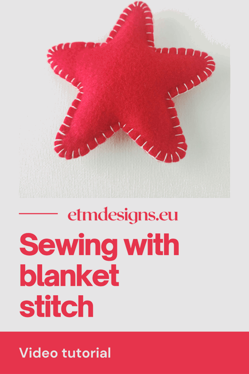 Sewing with blanket stitch PIN