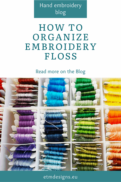 How to organize embroidery floss