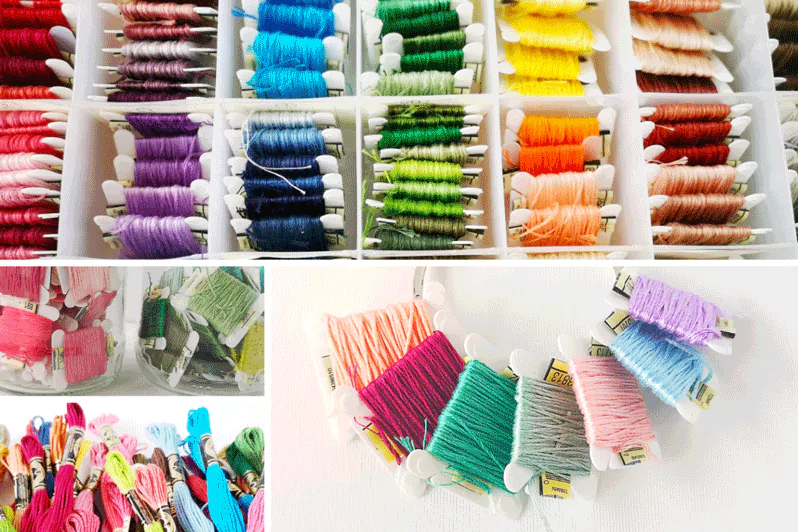 How to organize embroidery floss -  - Hand embroidery Blog,  Guides, Courses and Shop floss organization systems