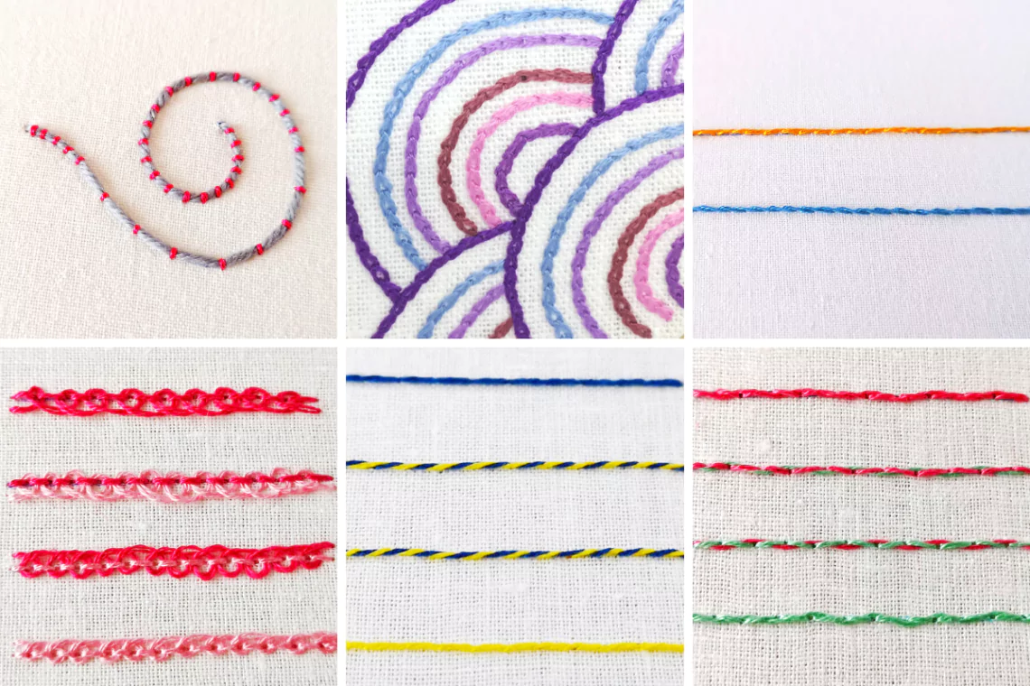 Best embroidery stitches for outlines