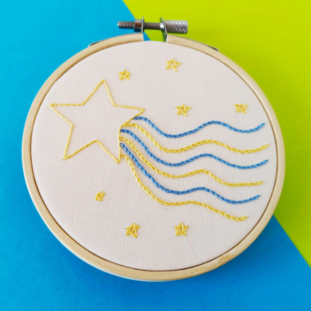 Milky way hand embroidery pdf pattern