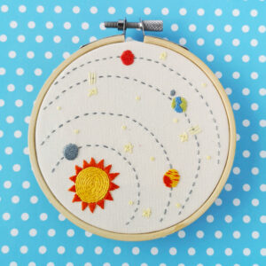 Solar system hand embroidery pdf pattern
