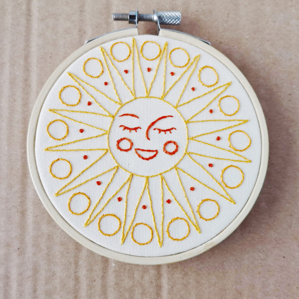 Young Sun embroidery pattern pdf