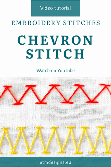 Chevron stitch video tutorial