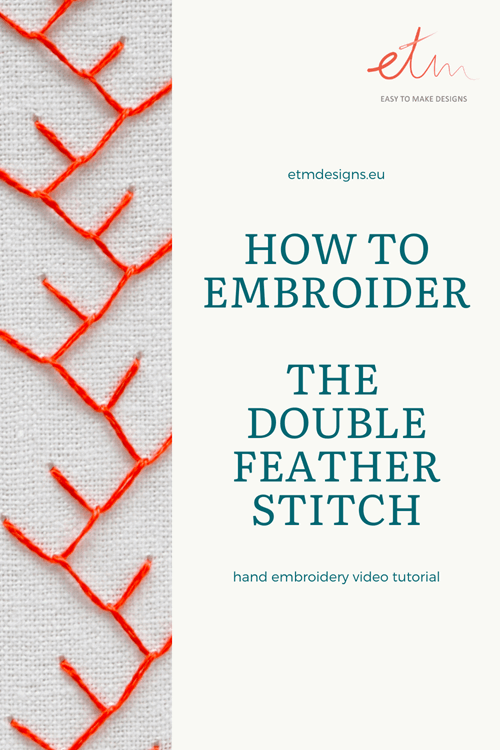 Double feather stitch video tutorial