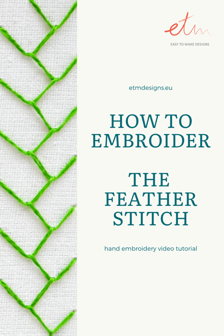 Feather stitch video tutorial