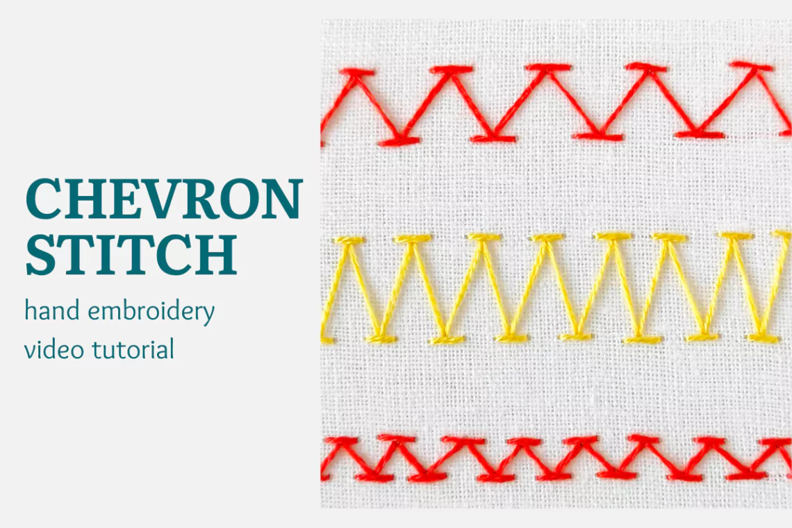 Chevron stitch video tutorial