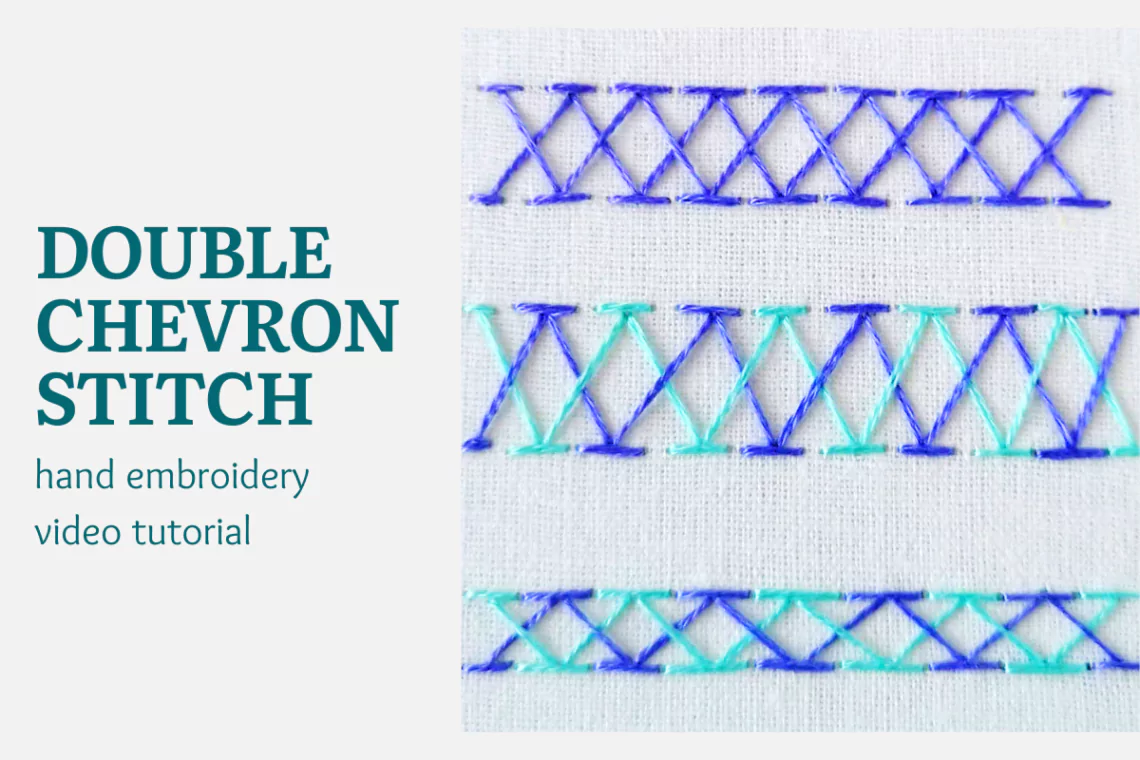 Double chevron stitch video tutorial