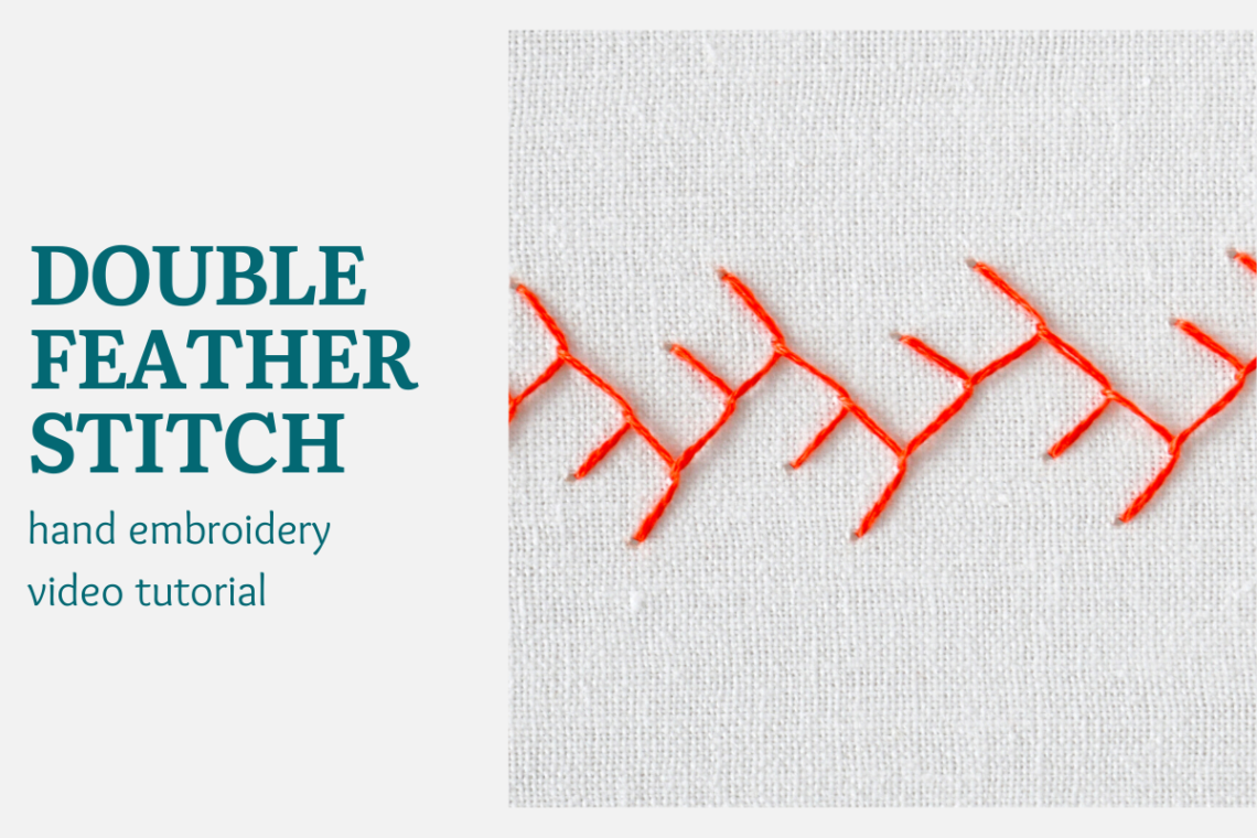 Double feather stitch video tutorial