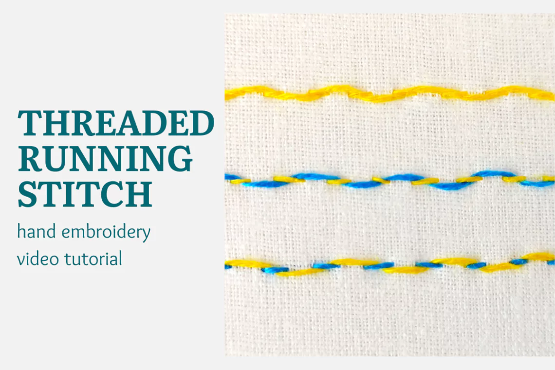 Threaded running stitch video tutorial