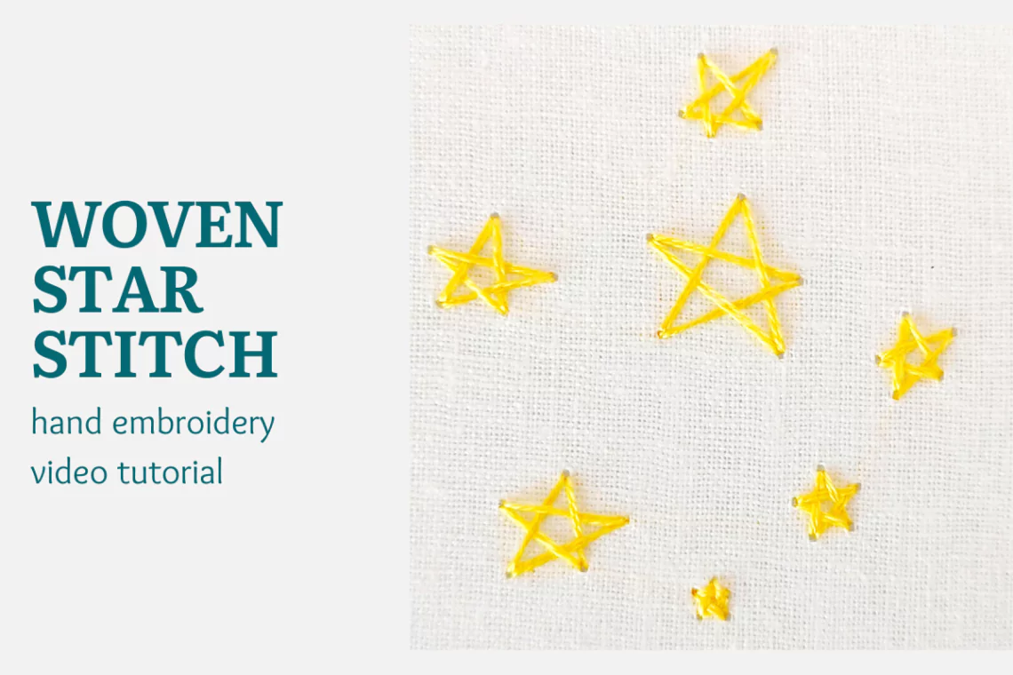 Woven star stitch video tutorial