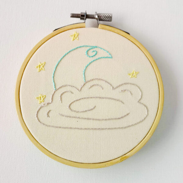 Baby Moon hand embroidery pdf pattern 4