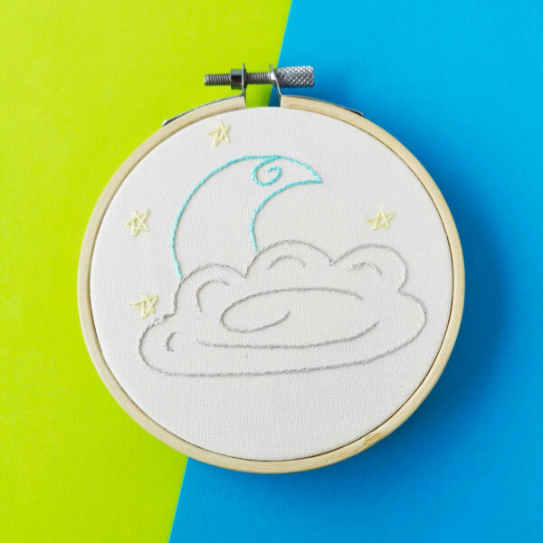Baby Moon hand embroidery pdf pattern 3