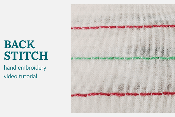 Backstitch video tutorial