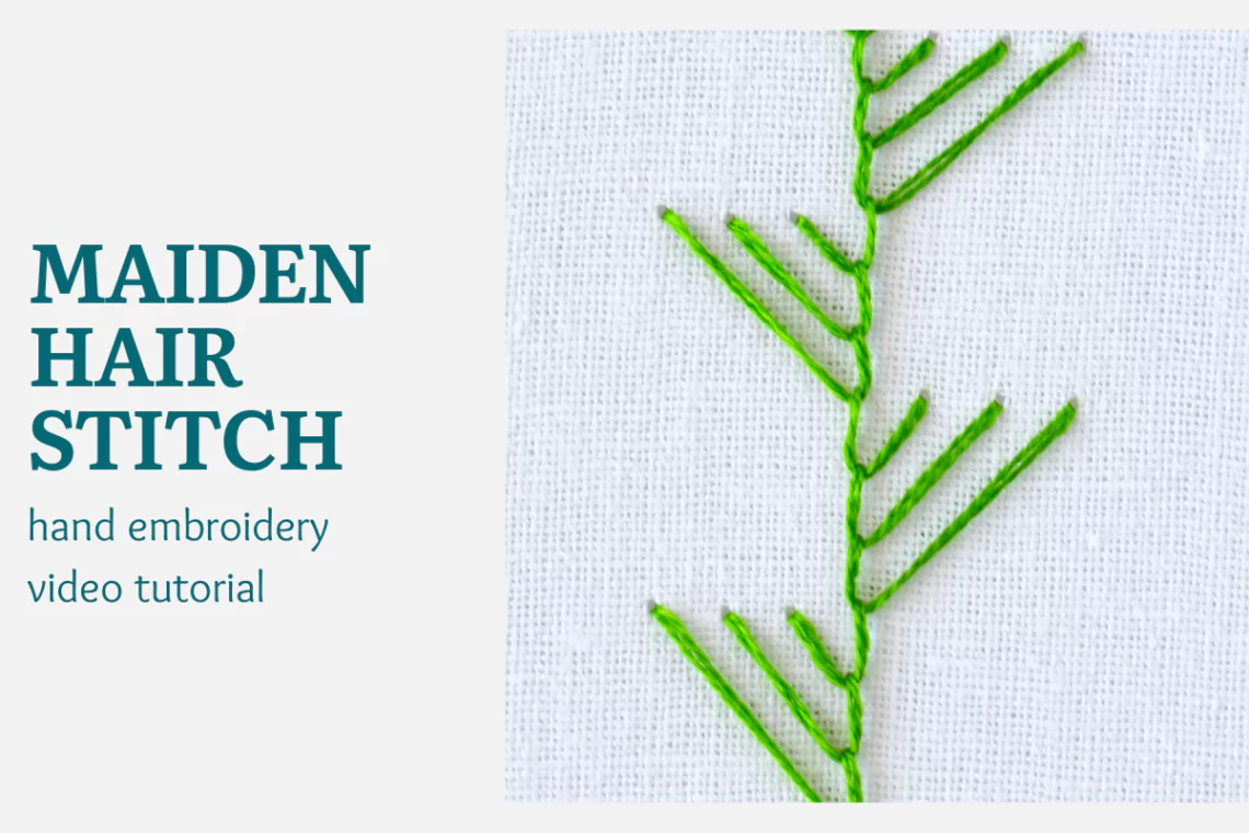 Maidenhair stitch video tutorial