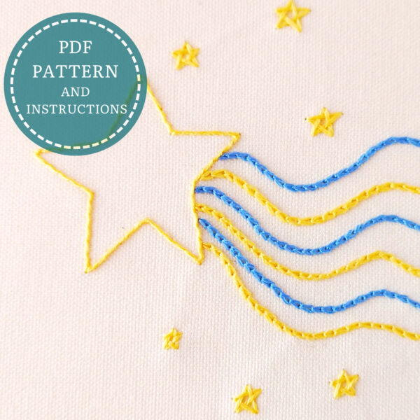 Milky Way hand embroidery pdf pattern 3