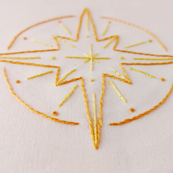 North Star hand embroidery pdf pattern 2