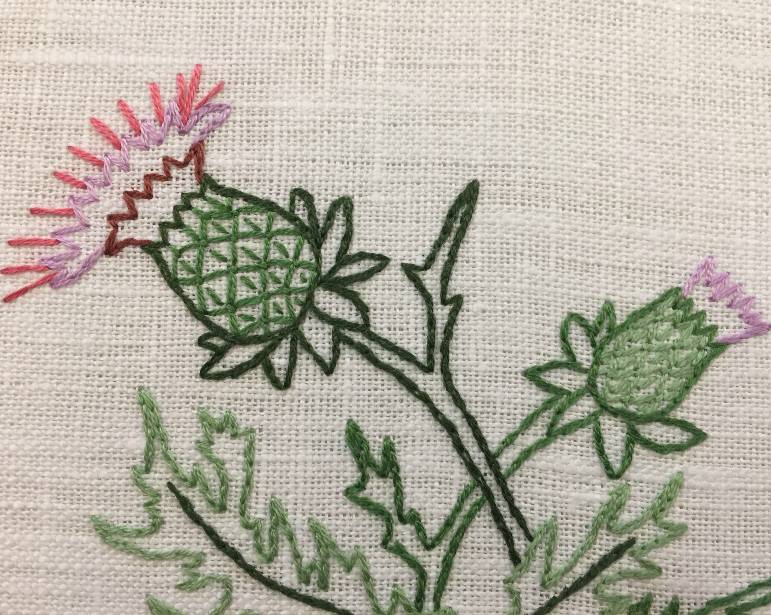 Scotch darning stitch - Practical Embroidery