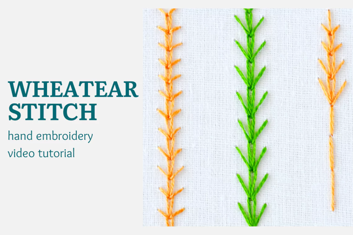 Wheatear stitch video tutorial