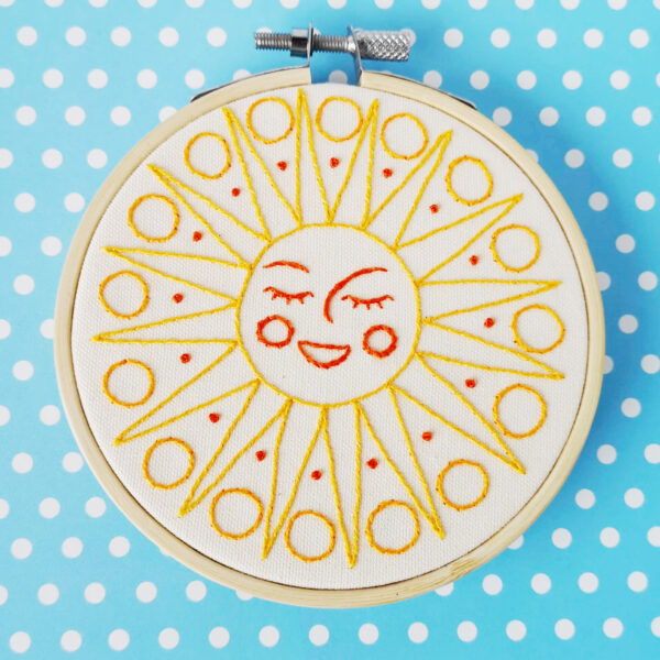Young Sun embroidery pattern