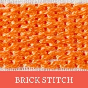 brick stitch filling stitches