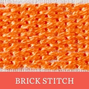 brick stitch filling stitches