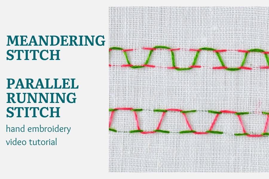 Meandering stitch video tutorial