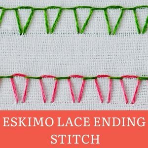 Eskimo lace ending stitch