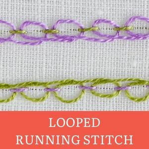 Looped running stitch 300x300