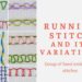 Running stitch and its variations